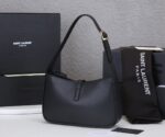 Saint Laurent Smooth Calfskin Le 5 A 7 Mini Hobo Black - Image 2