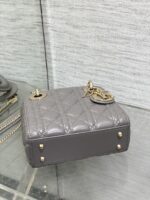 Christian Dior Mini Lady Dior bag in gray - Image 6
