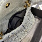 SAINT LAURENT Solferino Medium Cotton And Leather Shoulder Bag - Image 3