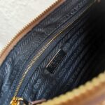 Prada Leather Shoulder Bag Brown - Image 6