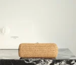Chanel Braided Raffia Kelly Flap Bag - Image 4