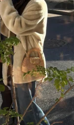 Chanel Braided Raffia Kelly Flap Bag - Image 5
