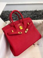 HN 25CM RED TOGO LEATHER GOLD HARDWARE - Image 2