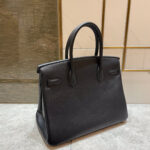 HN 30CM BLACK SWIFT LEATHER GOLD HARDWARE - Image 4