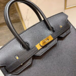 HN 30CM BLACK SWIFT LEATHER GOLD HARDWARE - Image 5