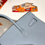 HN 30CM CLOUD BLUE TOGO LEATHER SILVER HARDWARE - Image 4