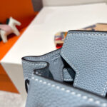HN 30CM CLOUD BLUE TOGO LEATHER SILVER HARDWARE - Image 7