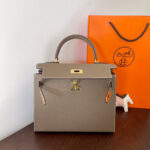 HN 28CM ETAIN EPSOM LEATHER GOLD HARDWARE - Image 5