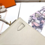 HN 25CM WHITE EPSOM LEATHER GOLD HARDWARE - Image 2