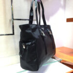 SHOPPING BAG 40 IN BLACK NYLON FABRIC - Image 4