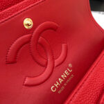 FLAP BAG MEDIUM 25CM RED CAVIAR GOLD HARDWARE - Image 6