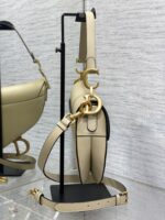 Dior Saddle Bag in Beige Gold Hardware - Image 4
