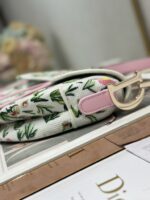 Dior Saddle Bag Multicolored Floral Embroidery Flowers - Image 5