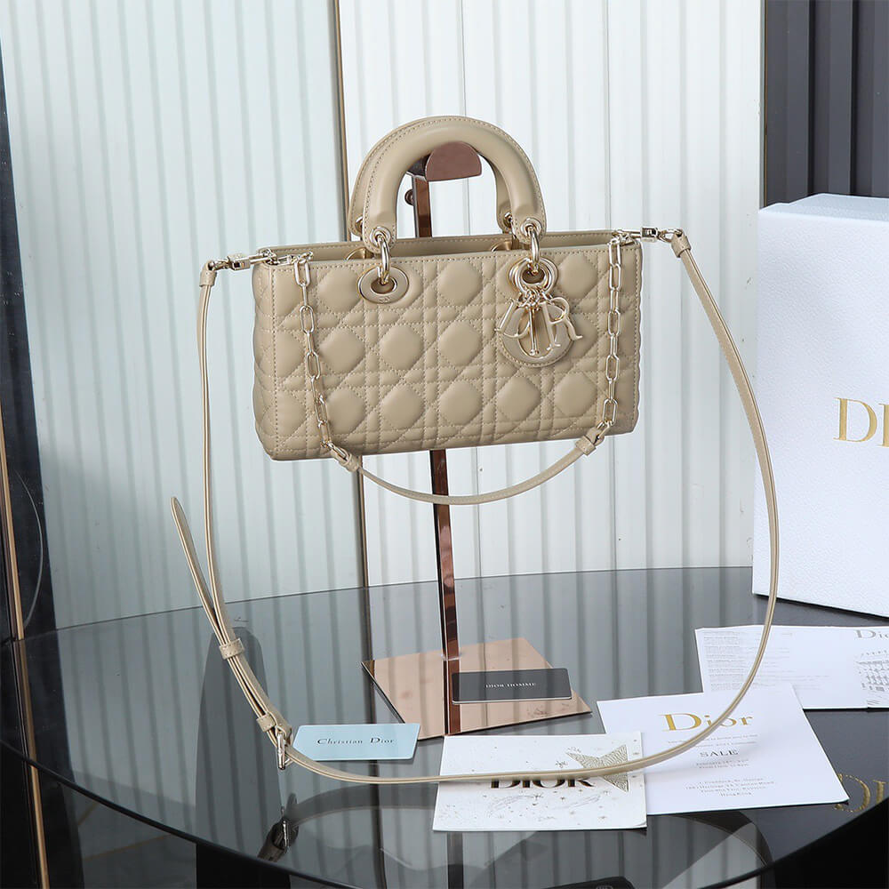 2-161-1.jpg Dior Medium Beige Lady D-Joy Bag - Image 1