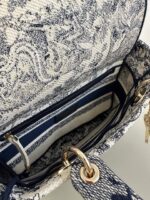 CHRISTIAN DIOR BAG Lady D-lite Bag Blue - Image 5