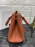 PRA GALLERIA 32 BAG IN BRONZE ORANGE SAFFIANO LEATHER - Image 5