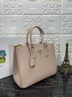 PRA GALLERIA 32 BAG IN BEIGE SAFFIANO LEATHER - Image 2