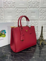 PRA GALLERIA 32 BAG IN CHERRY RED SAFFIANO LEATHER - Image 4