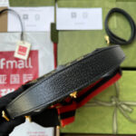 JACKIE 1961 SMALL HANDBAG IN BLACK YELLOW DENIM - Image 6
