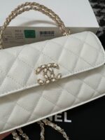 CHANEL KELLY 23P CLUTCH WITH CHAIN GOLD HARDWARE - Image 4