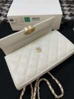 CHANEL KELLY 23P CLUTCH WITH CHAIN GOLD HARDWARE - Image 6