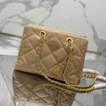 SQUARE BAG 28 IN BLACK RE-NYLON AND SAFFIANO LEATHER TRIM - Image 3