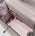 HN 25CM IN EPSOM MAUVE EPSOM SILVER HARDWARE - Image 5