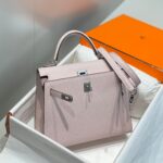 HN 25CM IN EPSOM MAUVE EPSOM SILVER HARDWARE - Image 2