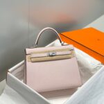 HN 25CM IN EPSOM MAUVE EPSOM SILVER HARDWARE