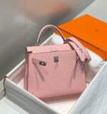 HN 25CM IN ROSE SAKURA EPSOM SILVER HARDWARE - Image 3