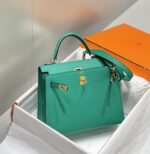 HN 25CM IN VERT VERTIGO EPSOM GOLD HARDWARE - Image 6