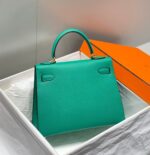 HN 28CM IN VERT VERTIGO EPSOM CALFSKIN GOLD HARDWARE - Image 3