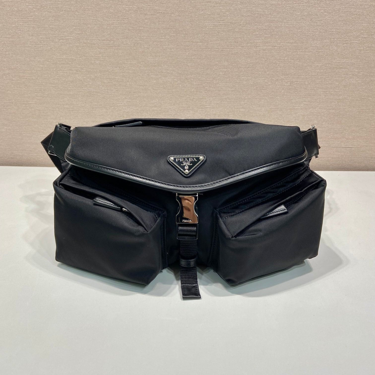 20240315_i1710480773_6959_0_jpg.jpg BELT BAG 27 IN BLACK RE-NYLON - Image 1