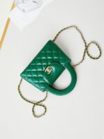 CHANEL KELLY MINI 19 BAG IN GREEN FOREST CALFSKIN - Image 5