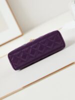 CHANEL KELLY MINI 19 BAG IN INDIGO PURPLE CALFSKIN - Image 9