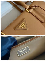 GALLERIA TOP HANDLE BAG 32 IN OFF WHITE SAFFIANO LEATHER - Image 5