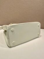 MEDIUM GALLERIA BAG 28 IN WHITE SMOOTH CALFSKIN GOLD HARDWARE - Image 4