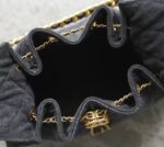 Chanel 25cm Black Denim Bag with Gold Hardware - Image 2