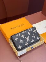 Louis Vuitton Félicie Pochette in black and beige Bicolor - Image 4