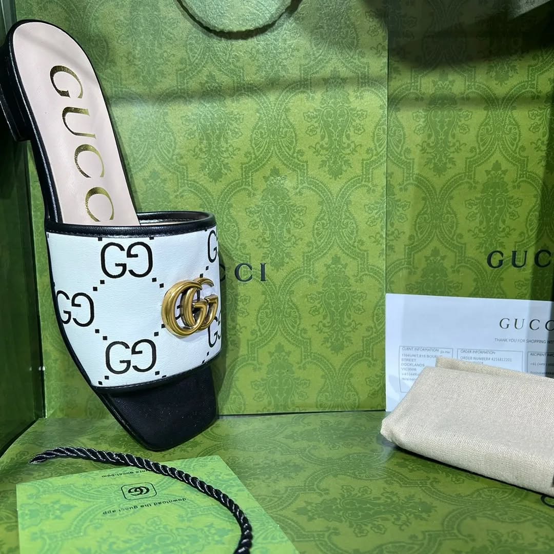 278895216_947666555895002_8345596756791923911_n.jpg Gucci GG Slide Sandals - Image 1