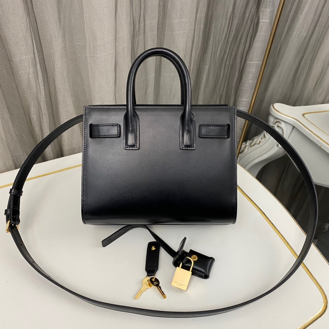 298235d3.jpg Ysl Nano Sac De Jour Black Smooth Leather Gold-tone Metal - Image 1