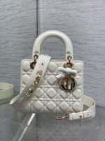 DIOR LADY SMALL WHITE GOLD HARDWARE - Image 3