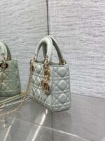 Dior Mini Lady Dior Bag in opaline gray - Image 4