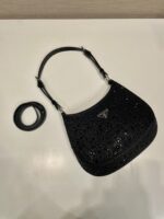 Prada Cleo crystal-embellished Shoulder Bag - Image 2