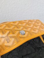 Goyard Yellow Goyardine Canvas & Chevroches Calfskin Saint Louis PM Tote - Image 6