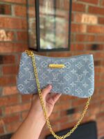 Louis Vuitton Liv Pochette in Blue Denim