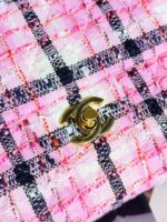 Chanel Mini Rectangular Flap Bag Pink, White and Black - Image 6