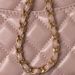 Chanel 22B Small Flap Bag Gem Chain Dust Pink - Image 2