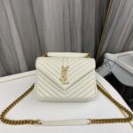Saint Laurent Medium College Leather Cross Body Bag