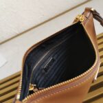 Prada Leather Shoulder Bag Brown - Image 5